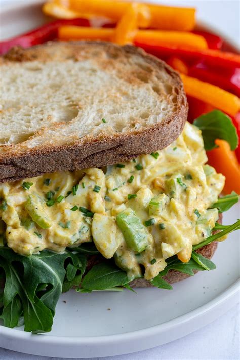 Curried Egg Salad Sandwich - calories, carbs, nutrition