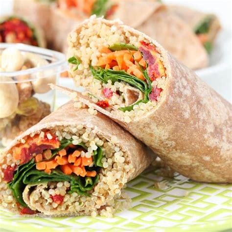 Curry Quinoa Tofu 1/2 Wrap w/ Veggies - calories, carbs, nutrition