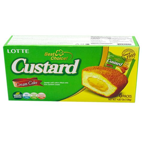 Custard Soft Cake - calories, carbs, nutrition
