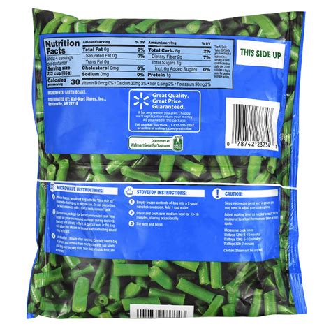 Cut Green Beans - calories, carbs, nutrition