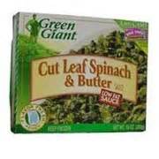 Cut Leaf Spinach & Butter Sauce - calories, carbs, nutrition