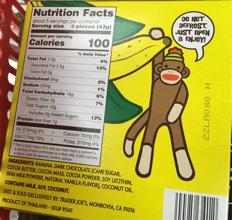 Dark Chocolate Bananas - calories, carbs, nutrition