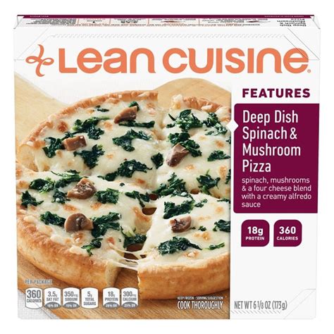 Deep Dish Spinach & Mushroom Pizza - calories, carbs, nutrition