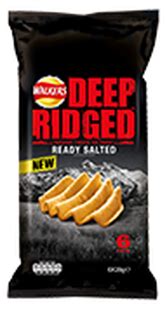 Deep Ridged - Ready Salted - calories, carbs, nutrition