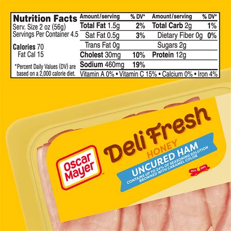 Deli Style Ham - calories, carbs, nutrition