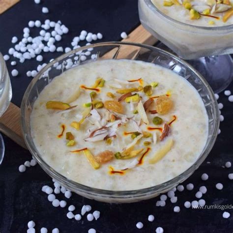 Dessert Parfait 5 oz Sabudana Kheer - calories, carbs, nutrition