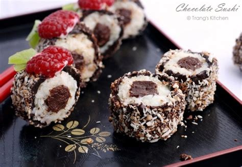 Dessert Sushi Rice Krispie Chocolate Coconut 1 SLC - calories, carbs, nutrition