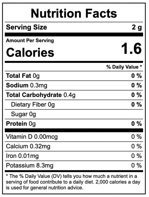 Dessert topping, powdered - calories, carbs, nutrition