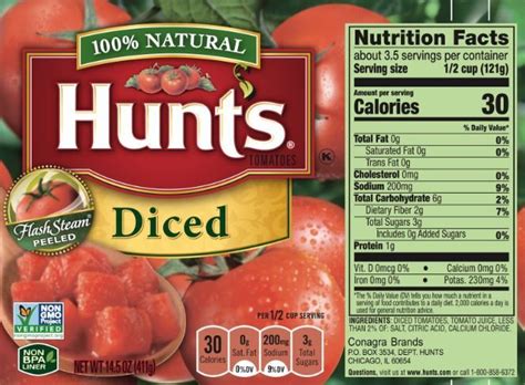 Diced Tomatoes - calories, carbs, nutrition