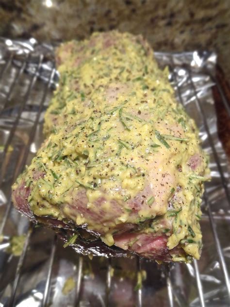 Dijon Herb Roasted Leg of Lamb - calories, carbs, nutrition