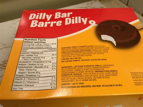 Dilly Bar - calories, carbs, nutrition