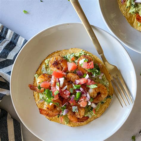 Dos Tostadas Cumin Shrimp - calories, carbs, nutrition