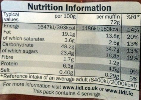 Double Chocolate Muffin - calories, carbs, nutrition