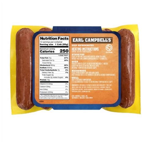 Double Hot Links - calories, carbs, nutrition