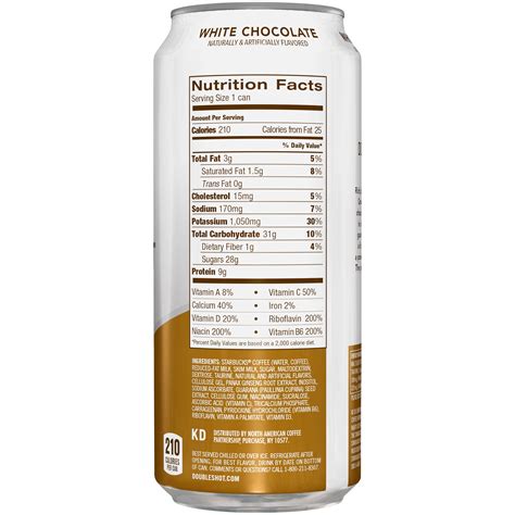 Doubleshot Energy - Coffee - calories, carbs, nutrition