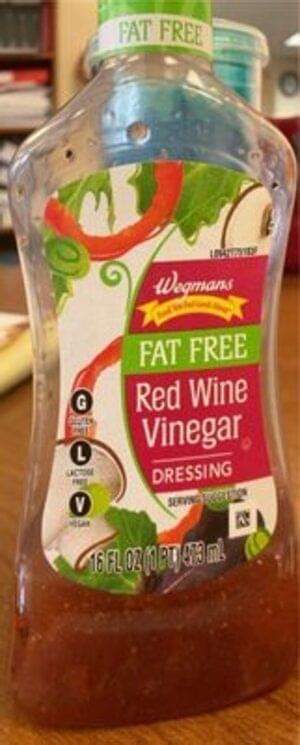 Dressing - Red Wine Vinaigrette Fat Free - calories, carbs, nutrition