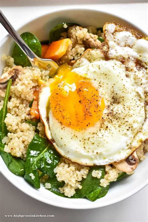 Egg & Quinoa Pot - calories, carbs, nutrition