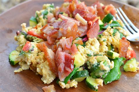 Egg Scrambles (Bacon & Veggies) - calories, carbs, nutrition