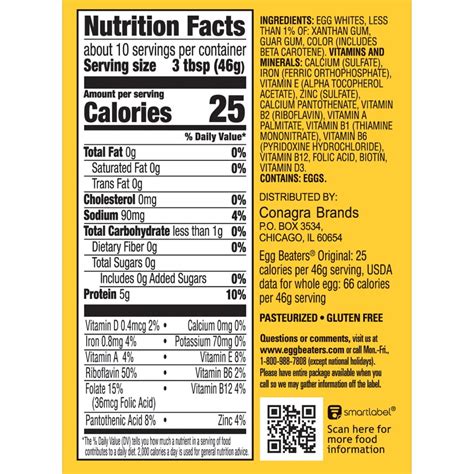 Egg Substitute - calories, carbs, nutrition
