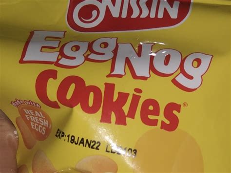 Eggnog Cookies - calories, carbs, nutrition