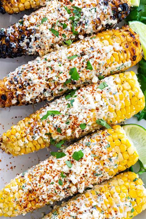 Elotes (Street Style Grilled Corn) - calories, carbs, nutrition