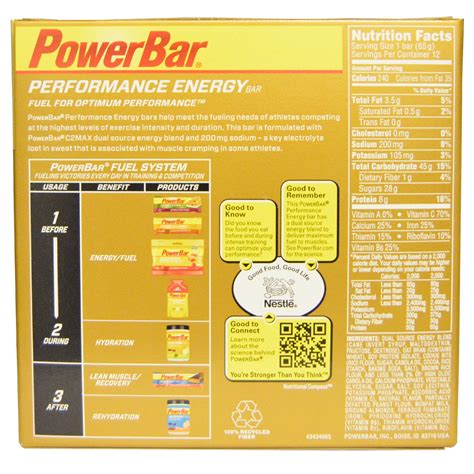 Energy Bar - calories, carbs, nutrition