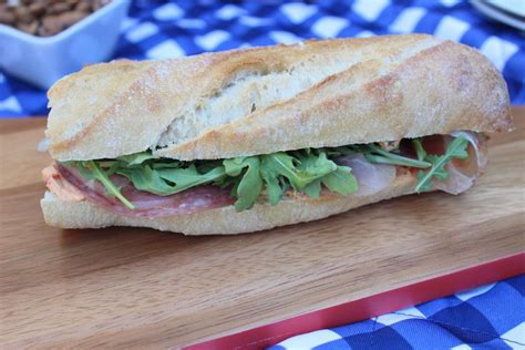 European Salami & Prosciutto Baguette - calories, carbs, nutrition