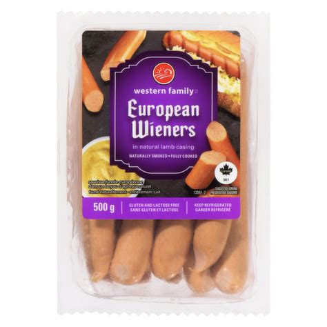 European Wiener - calories, carbs, nutrition