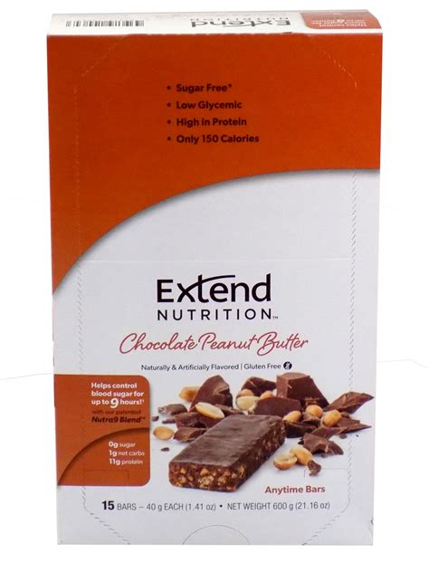 Extend Peanut Butter Chocolate Delight Bar - calories, carbs, nutrition