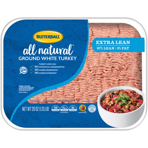 Extra Lean Ground Turkey - calories, carbs, nutrition