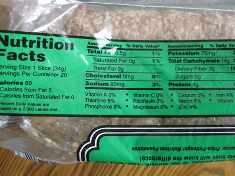 Ezekiel Bread - calories, carbs, nutrition