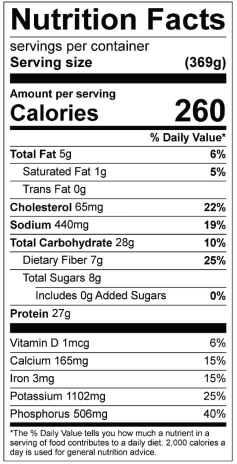 Fajita-Style Cod, Roasted - calories, carbs, nutrition