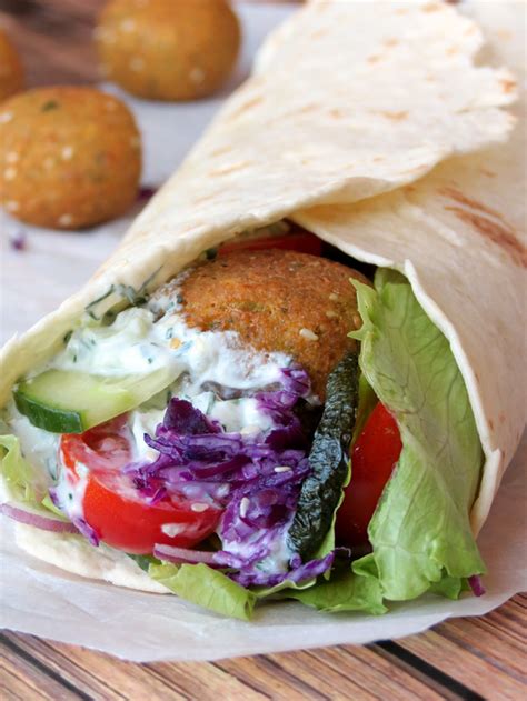 Falafel & Tomato Tzatziki Wrap - calories, carbs, nutrition