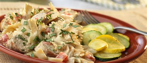 Farfalle & Sausage Alfredo Bake - calories, carbs, nutrition