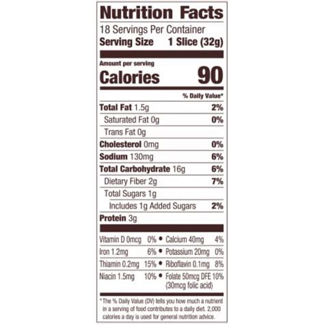 Farmhouse White - calories, carbs, nutrition