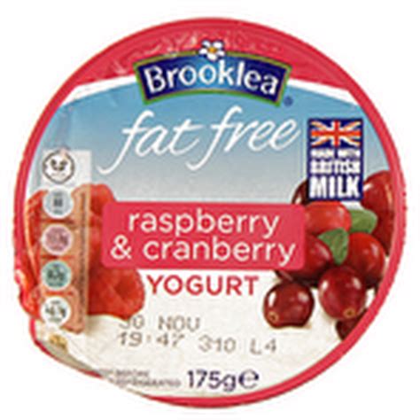 Fat Free Rasberry & Cranberry Yogurt - calories, carbs, nutrition