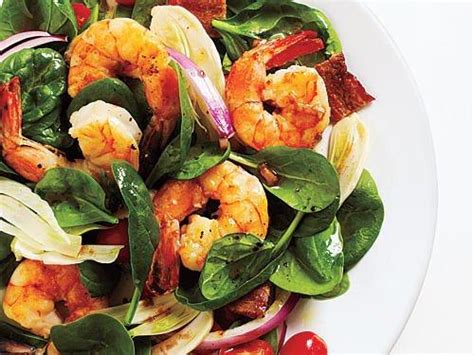 Fennel and Spinach Salad with Shrimp and Balsamic Vinaigrette - calories, carbs, nutrition