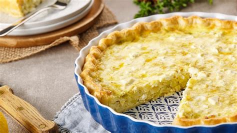 Feta Leek Quiche - calories, carbs, nutrition