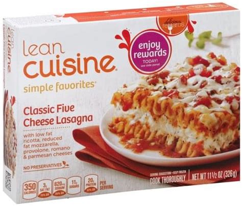 Five Cheese Lasagna - calories, carbs, nutrition