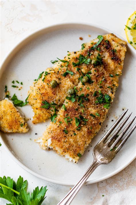 Flounder Piccata - calories, carbs, nutrition