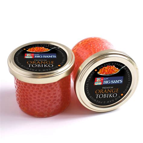 Flying Fish Roe Tobiko Orange Fish (79453.0) - calories, carbs, nutrition