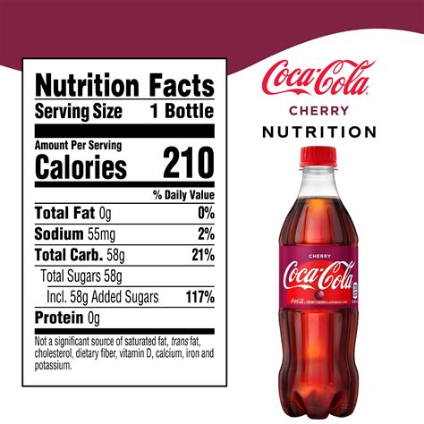 Fountain Soda, Cherry Coca Cola, 16oz - calories, carbs, nutrition