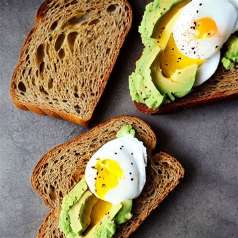 Free Range Poached Eggs on Malted Grain Toast - calories, carbs, nutrition