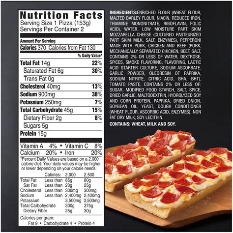 French Bread Pizza - calories, carbs, nutrition