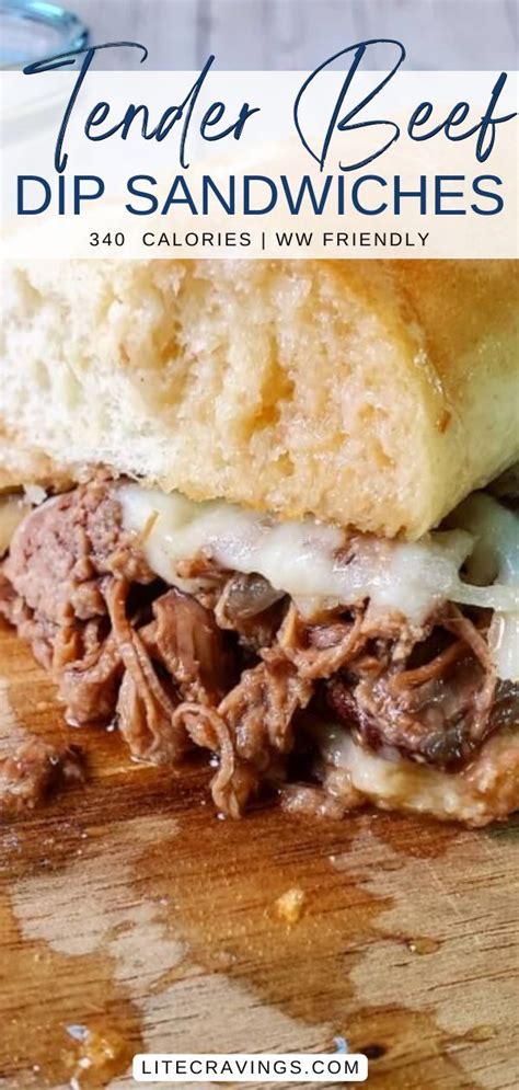 French Dip Sandwich, Thinly Sliced Roast Beef - calories, carbs, nutrition