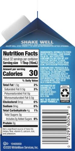 French Vanilla Soy Creamer - calories, carbs, nutrition