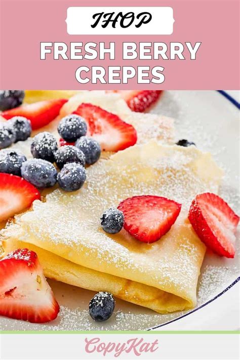 Fresh Berry Crepes - calories, carbs, nutrition