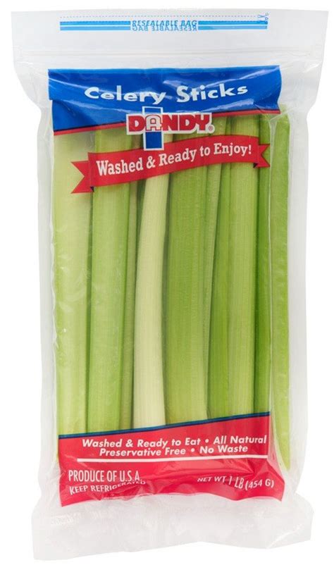 Fresh Celery Sticks (4962.1) - calories, carbs, nutrition