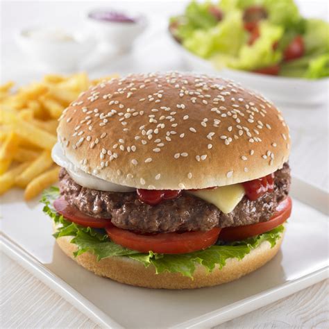 Fresh Hand Formed Cheeseburger on Seeded Wheat Bun - calories, carbs, nutrition