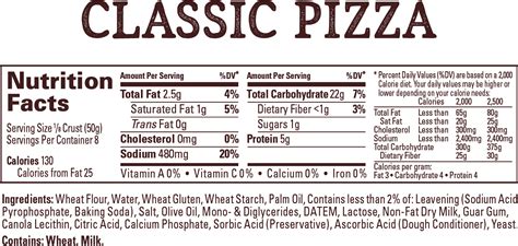 Fresh Pizza Dough - calories, carbs, nutrition